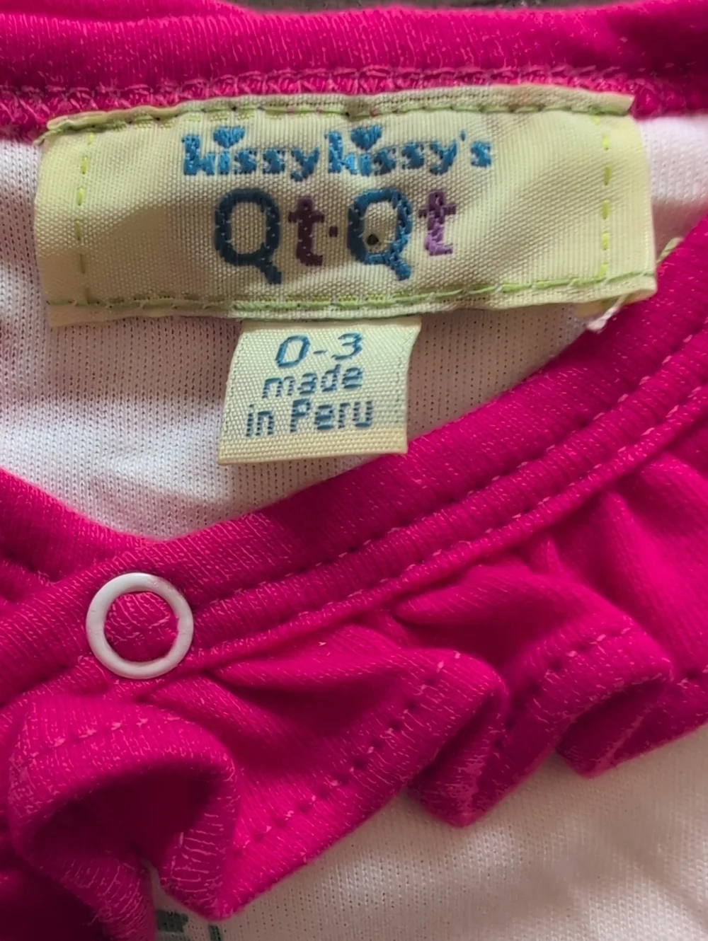 Kissy Kissy QT-QT NWT One Piece Crayon Print Outfit Size 0-3